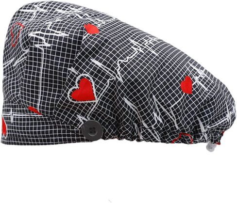 قبعات عمل قابلة للتعديل مع زر للنساء والرجال، قبعات منتفخة تربط مرة أخرى مع عصابة رأس، قبعة رسام للرضاعة in Kuwait