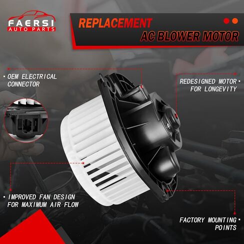 HVAC Heater Blower Motor with Fan Cage Compatible with 2004-2016 Chevy Impala, 2004-2007 Chevy Monte Carlo, 2004-2008 Pontiac Grand Prix, 2005-2009 Buick Lacrosse 22754990, 15850268, 22792042 in Kuwait