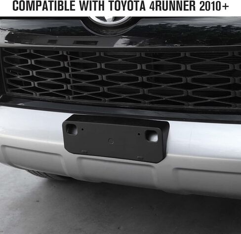 for 4Runner License Plate Holder, Front License Plate Frame Mount Bracket Compatible with Toyota 4Runner 2010-2023 (Black) in Saudi Arabia
