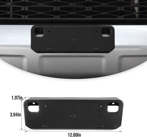 for 4Runner License Plate Holder, Front License Plate Frame Mount Bracket Compatible with Toyota 4Runner 2010-2023 (Black) in Saudi Arabia
