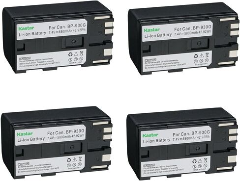Kastar BP-930G Battery 2-Pack Replacement for Canon XH-G1 HDV XH-G1S XH-G1S HD XL-H1A XL-H1S XL-H1S HD XL-1 XL-1S XL-2 XH-A1 XH-A1 HDV XH-A1S HD XH-A1SE HDV XM1 XM2 XV1 XV2 C2 FV1 Camera in Saudi Arabia