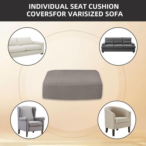 Sectional Couch Covers 3 Pieces Stretch Durable Cushion Covers L Shape Separate Sofa Couch Covers for Both Left/Right Sectional Couch(Sofa 2 Seater + 1 Chaise, Black) in Saudi Arabia
