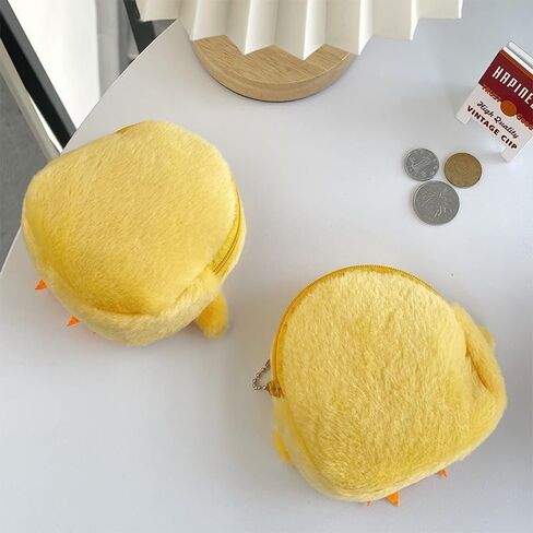 Yellow Cute Cartoon Chicken Coin Purse,Creative Chicken Shape Bag for Girls Mini Zipper Purse Wallets Women's Coin Purses and Pouches in Saudi Arabia