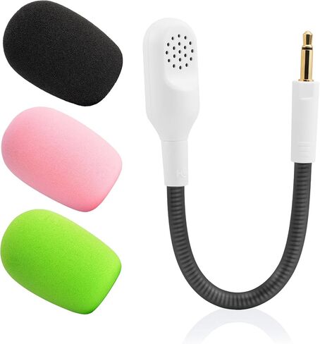 LEFXMOPHY Mic for Razer Kaira Pro Wireless Gaming Headset 3.5mm Omnidirectional Detachable Microphone Boom Works on Xbox One, Xbox Series X & S, PS5, PS4, PC, Mac in Saudi Arabia