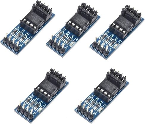 5Pcs Storage Module AT24C256 I2C EEPROM Interface Memory Module Data Storage 8P Chip Power Supply Indicator Pull Up Resistor Direct Jumper Setting Intelligent car Accessories for arduino 3.3-5V in Saudi Arabia