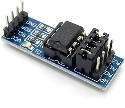 5Pcs Storage Module AT24C256 I2C EEPROM Interface Memory Module Data Storage 8P Chip Power Supply Indicator Pull Up Resistor Direct Jumper Setting Intelligent car Accessories for arduino 3.3-5V in Saudi Arabia