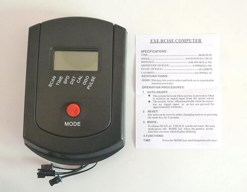 Replacement Monitor Speedometer for Stationary Bikes, Exercise Bike Computer, Heart Rate Tracker, Indoor Bike Monitor LCD (JST SM 034) in Saudi Arabia