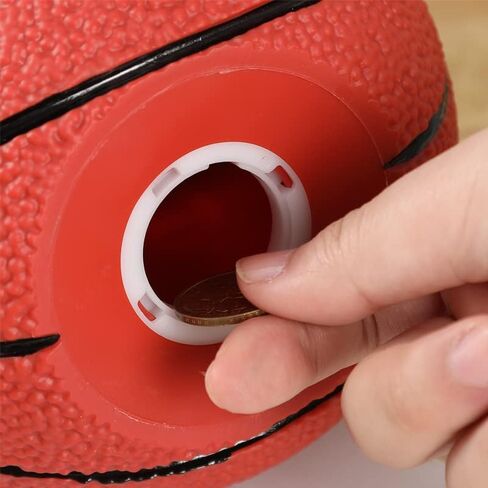 بنك كرة السلة الخنزير، كرة السلة الرياضية تحت عنوان بنك العملات المعدنية، حجم كبير من الراتنج الرياضي لكرة المال وعاء توفير المال للأطفال هدايا عيد ميلاد ديكور سطح المكتب in Kuwait