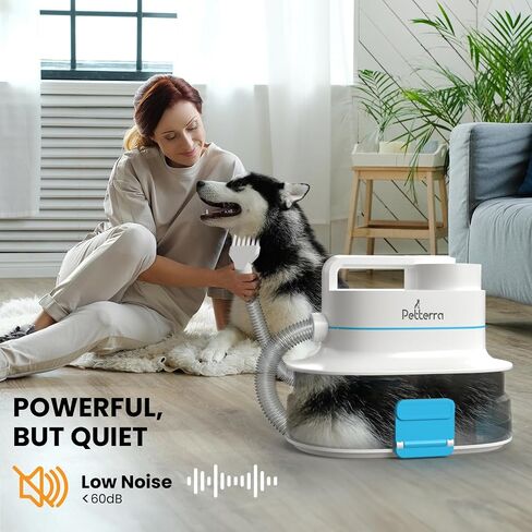 FurCare Pro 3-in-1 Grooming Kit with Vacuum Suction (99%), Dryer, and Professional Clippers. Includes Tools for Efficient Pet Grooming, 4L Dust Cup, Low Noise. Ideal for Dogs, Cats & More! in Saudi Arabia