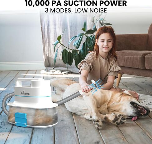 FurCare Pro 3-in-1 Grooming Kit with Vacuum Suction (99%), Dryer, and Professional Clippers. Includes Tools for Efficient Pet Grooming, 4L Dust Cup, Low Noise. Ideal for Dogs, Cats & More! in Saudi Arabia