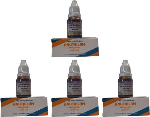 Pack of 4 - Anu Thailam Nasal Drops by AVP - 10ml in Saudi Arabia