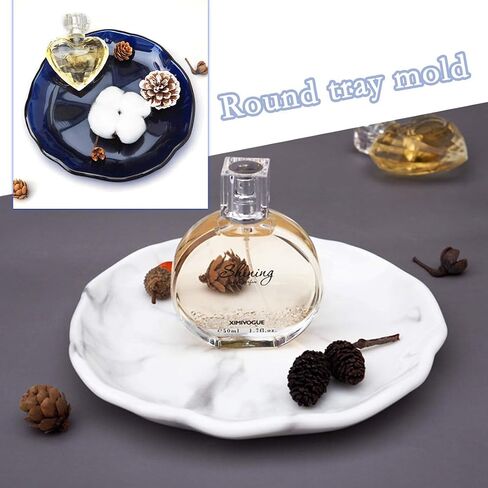 FineInno Tray Resin Mold,Oval Silicone Mold for Epoxy Resin,Jewelry Dish Casting Mold DIY Concrete Jewelry Container Ring Trinket Storage Plate in Saudi Arabia