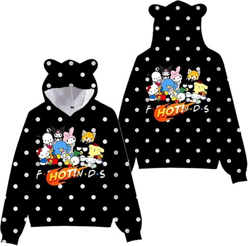Cute Unisex Cat Ear Hoodies Sweater Womens Long Sleeve Hoodie Purple/Black/White Lovely Fashion Hoodies in Saudi Arabia