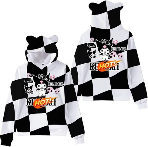 Cute Unisex Cat Ear Hoodies Sweater Womens Long Sleeve Hoodie Purple/Black/White Lovely Fashion Hoodies in Saudi Arabia