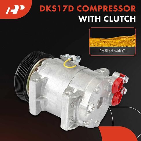 A-Premium A/C Compressor with Clutch Compatible with Volvo XC90 2003-2006, S60 2001-2009, XC70 2003-2007, S80 1999-2006, V70 2001-2007 in Saudi Arabia