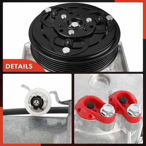 A-Premium A/C Compressor with Clutch Compatible with Volvo XC90 2003-2006, S60 2001-2009, XC70 2003-2007, S80 1999-2006, V70 2001-2007 in Saudi Arabia