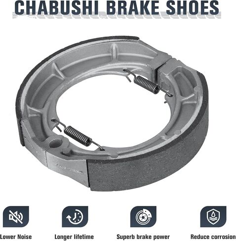 Brake Shoes with Brake Pads Front Rear for Suzuki LS650 Savage F/P/PK 1995-2004, LS650 K/L Boulevard 2005-2015 Brake Parking Shoe Set in Saudi Arabia