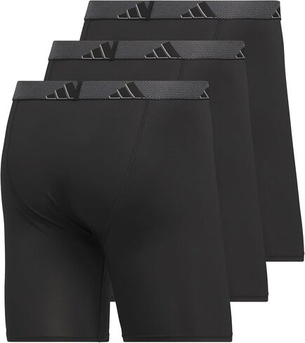 adidas Men's Big & Tall Athletic Fit Microfiber Boxer Brief Underwear (3-Pack) in Saudi Arabia