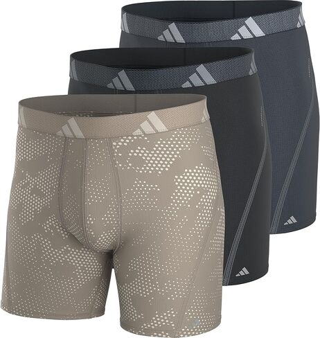 adidas Men's Performance Mesh Boxer Brief Underwear (3-Pack) Engineered for All Day Comfort, Soft Breathable Fabric in Saudi Arabia
