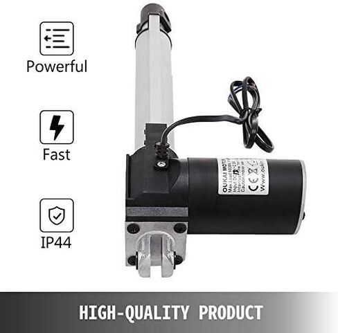 Happybuy 10 بوصة السكتة الدماغية المحركات الكهربائية DC 12V مع شريحة متزايدة المحركات الثقيلة 6000N / 1320LB لكرسي طاولة التلفزيون رفع سرير التدليك أريكة كهربائية in Kuwait