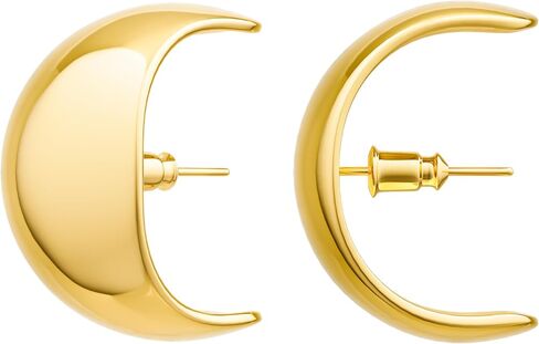 أقراط ذهبية للنساء أقراط مطلية بالذهب عيار 14 قيراط أقراط زركونيا مكعبة أنيقة أقراط ذهبية مكتنزة خفيفة الوزن تشيكوسلوفاكيا أقراط تعليق للنساء مجوهرات عصرية in Kuwait