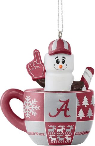 زينة كوب Foco NCAA للجنسين والكبار بشعار فريق NCAA Holiday Tree Smores in Saudi Arabia