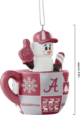 زينة كوب Foco NCAA للجنسين والكبار بشعار فريق NCAA Holiday Tree Smores in Saudi Arabia