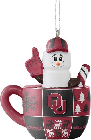 زينة كوب Foco NCAA للجنسين والكبار بشعار فريق NCAA Holiday Tree Smores in Saudi Arabia