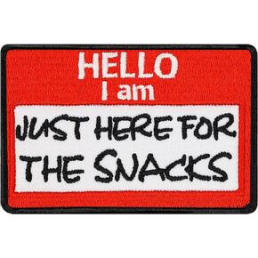 Hello I am .. Iron-on Patch "Hello I am Awesome" Name tag Patches for All Fabrics | Funny Quote Sticker to Iron on for Clothing and Backpacks | Fabric Applique | 2.95X1.97 in