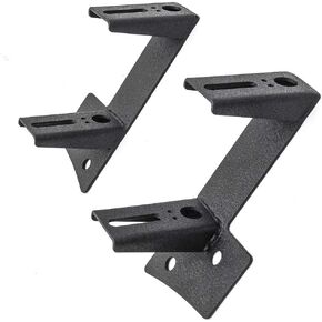 دعامة مزدوجة على شكل حرف A، شريط إضاءة للضباب، مفصل للزجاج الأمامي لإضاءة العمل LED، دعامة تعديل لمصباح السقف لرانجلر JK JKU (أسود) in Kuwait