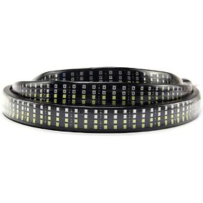 Tailgate Light Bar 48 inch, Quad Row 2 Color 504 LEDs Truck Tail Light Strip LED Turn Signal Brake Running White Reverse Lights Universal Light for Trucks Pickup Trailer SUV (48" Quad 2color)