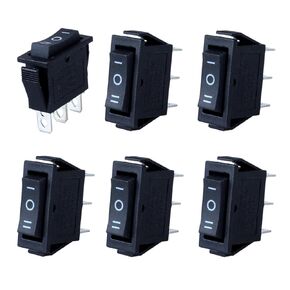 DWMD 6Pcs Boat Rocker Switch ON-Off 2 Pins SPST Toggle Swtich AC 250V/16A 125V/20A for Car Auto Boat Household Appliances Snap in
