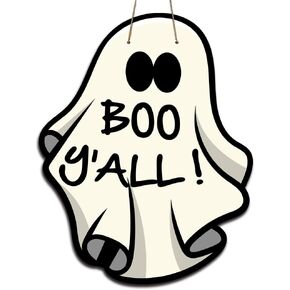 Happy Halloween Boo Y'all Spooky ريفي الخشب علامة ترحيب الخشب شنقا لوحة علامات للمنزل مزرعة الباب الأمامي جدار ديكور الخريف داخلي في الهواء الطلق لوازم حفلات الهالوين 10 × 8 بوصة in Kuwait