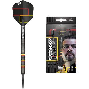 Target Darts Gabriel Clemens Black 80 20G 80% Tungsten Soft Tip Darts Set