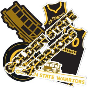 Desert Cactus Golden State Warriors Stickers NBA Officially Licensed Sticker Vinyl Decal Laptop Water Bottle Car Scrapbook (City Edition 2023)
