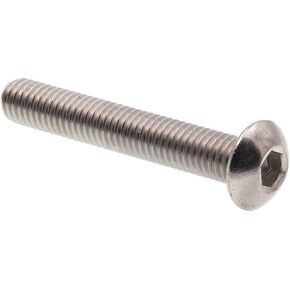 Prime-Line 9169135 Socket Cap Screws, Button Head, Hex (Allen) Drive, #10-32 X 1-1/4 in (10 Pack)