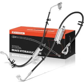 A-Premium Front Driver and Passenger Side Brake Hydraulic Hose Compatible with Select Jeep Models - Wrangler 2011 2012 2013 2014 - Pack of 2