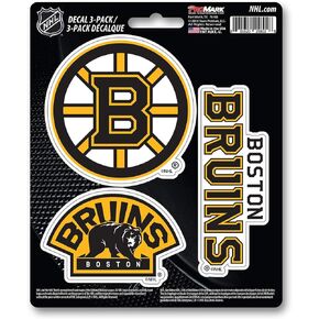 FANMATS NHL - Boston Bruins 3 Piece Decal Set, Yellow
