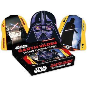 AQUARIUS Star Wars Darth Vader Shaped Playing Cards | 52 Card Deck + 2 Jokers