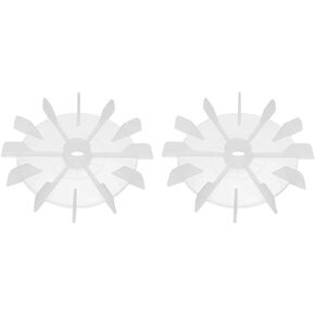 uxcell Motor Fan Blade 120mmx15mm D Shape Bore White Engineering Plastic with 12 Vanes 2pcs