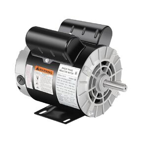 Air Compressor Electric Motor, 2HP SPL 3450 RPM, 115/230V Single Phase, 56 Frame 5/8 Keyed Shaft 60 Hz, Commercial-Duty CCW Rotation, 1.88 Shaft Length for Air Compressors