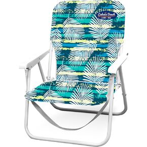 Cabana Beach Folding Beach 1 Position Lightweight and Portable Foldable Outdoor Camping Chair with Carry Strap, Biscay Green
