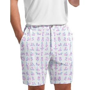 Golf Shorts Men 7 Inch Inseam Mens Shorts Casual Hiking Shorts Dress Shorts with Zipper Pockets