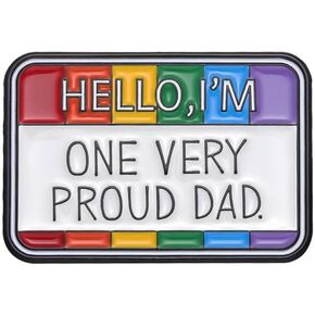 I'm One Very Proud Dad Enamel Pin Rainbow Badge Brooch For Backpacks Coat Accessories