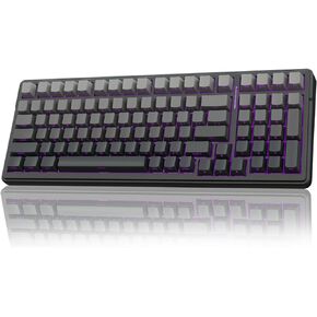 AULA F99 Pro Wireless Mechanical Keyboard,Gasket Hot Swappable Custom Keyboard,RGB Backlit,Pre-lubed Linear Switches,Side Printed PBT Keycaps,2.4GHz/USB-C/Bluetooth Mechanical Gaming Keyboard