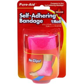 PURE-AID Self-Adhering Bandage (RED)