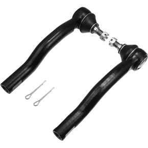A ABSOPRO Front Outer Tie Rod End Links Kit ES800473 ES800474 Suspension Steering Part for Lincoln MKX 2007-2014 for Ford Edge 2007-2014 Black(Set of 2)
