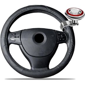 Car Steering Wheel Knob, Steering Wheel Spinner Knob, Universal Car Accessories Steering Spinner Knob Suitable for All Cars, Trucks, Semis, Tractors, Boats (Red)