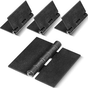 3" Heavy Duty Weldable Hinges 12 Ga Welding Long Lasting Steel Butt Hinge Corrosion and Rust Resistant Metal Weld on Hinges for Trailer Door Heavy Gates (4 Pcs)