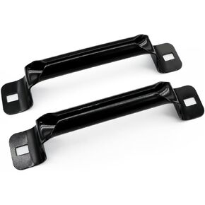 Abeicy Black Garage Door Lift Handle, 2 Pack Heavy Duty Door Pull Handle for Most Bottom Lift Handle Replacement, Gate Handles for Sliding Barn Door Garage Shed